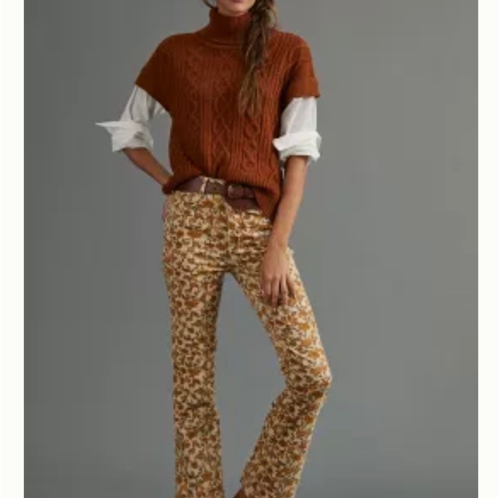 Pilcro high waisted cords. Size 29. Wide leg bottom. Purchased at Anthropologie.